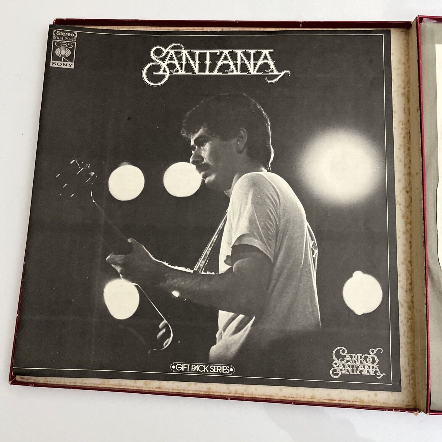 Santana Gift Pack Series 2x LP Vinyl Record SOPH 79-80 with poster 1974