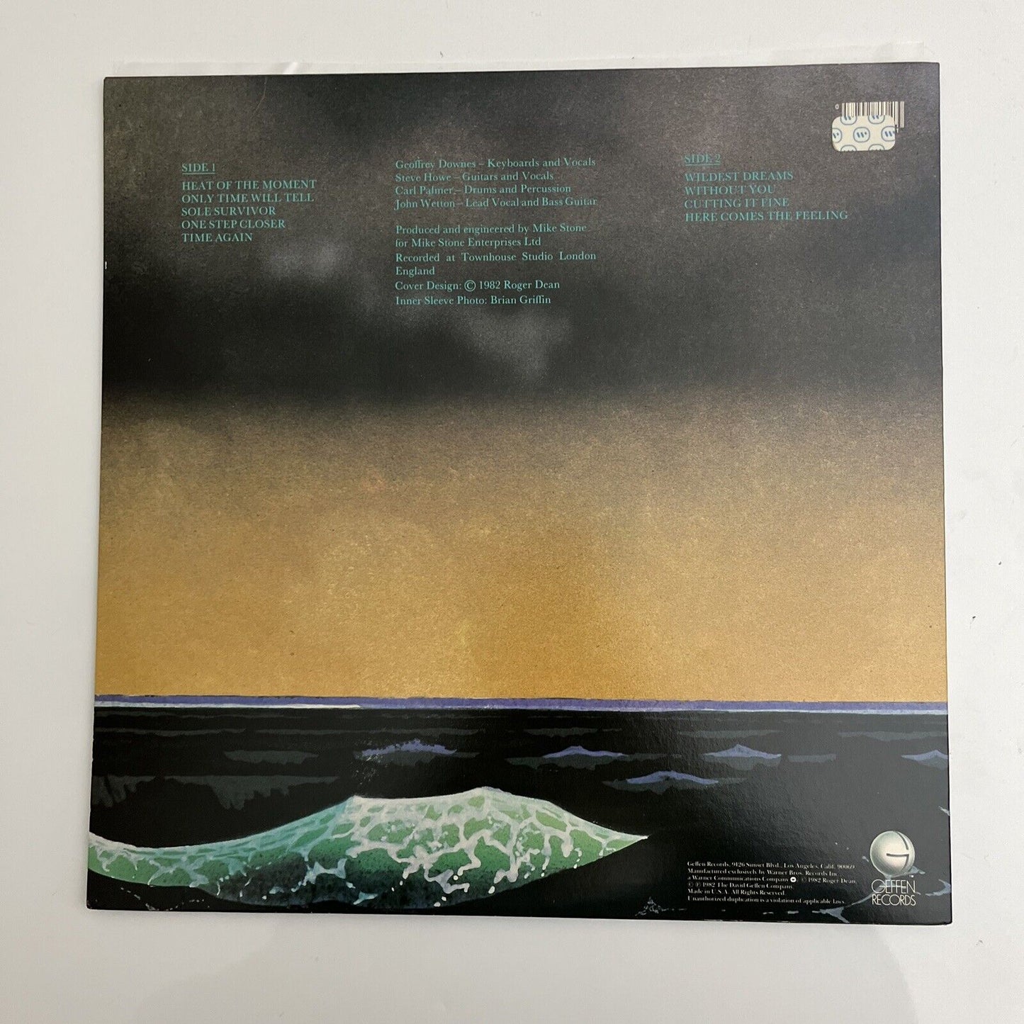 Asia 1982 LP Vinyl Record GHS 2008 Geffen Records