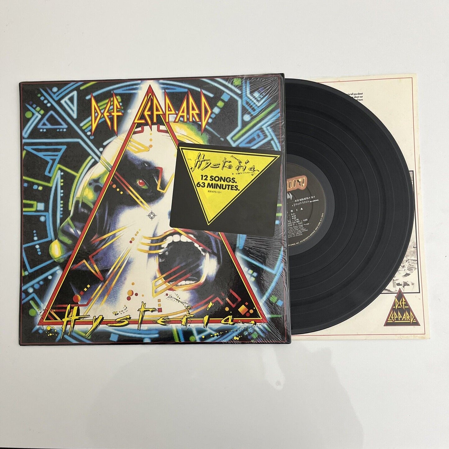 Def Leppard - Hysteria LP 1987 Vinyl Record 422 830-675-1