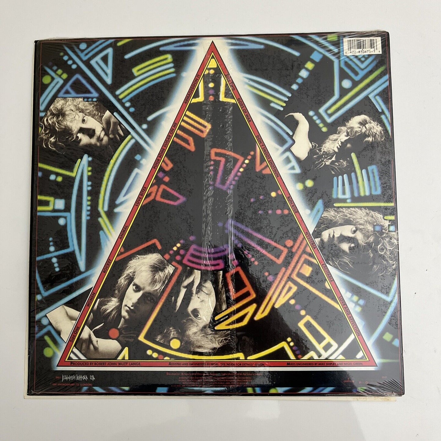 Def Leppard - Hysteria LP 1987 Vinyl Record 422 830-675-1