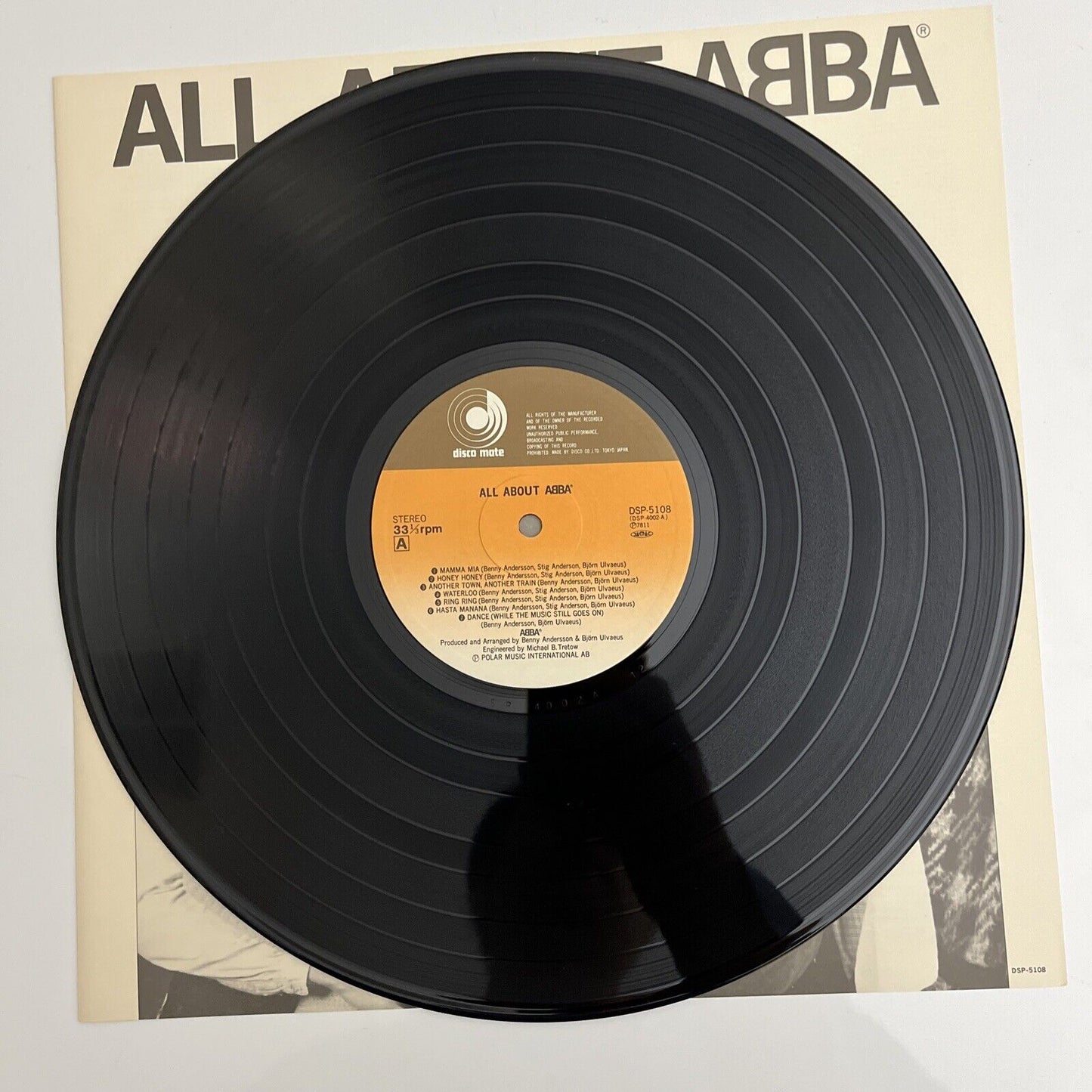 ABBA - All About ABBA LP 1978 Vinyl Record DSP-5108