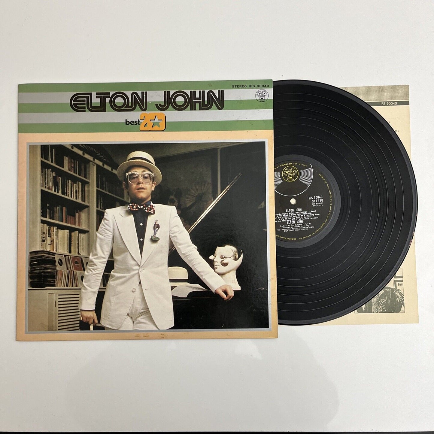 Elton John - Best 20 LP 1975 Vinyl Record IFS-90040