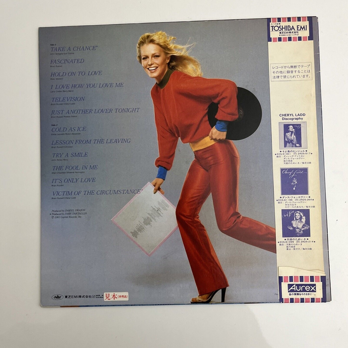 Cheryl Ladd - Take A Chance LP 1981 Vinyl Record ECS-91031 with Obi