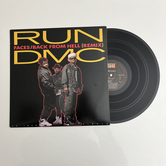 Run DMC - Faces / Back From Hell (Remix) 12" Vinyl Record PRO-7315A