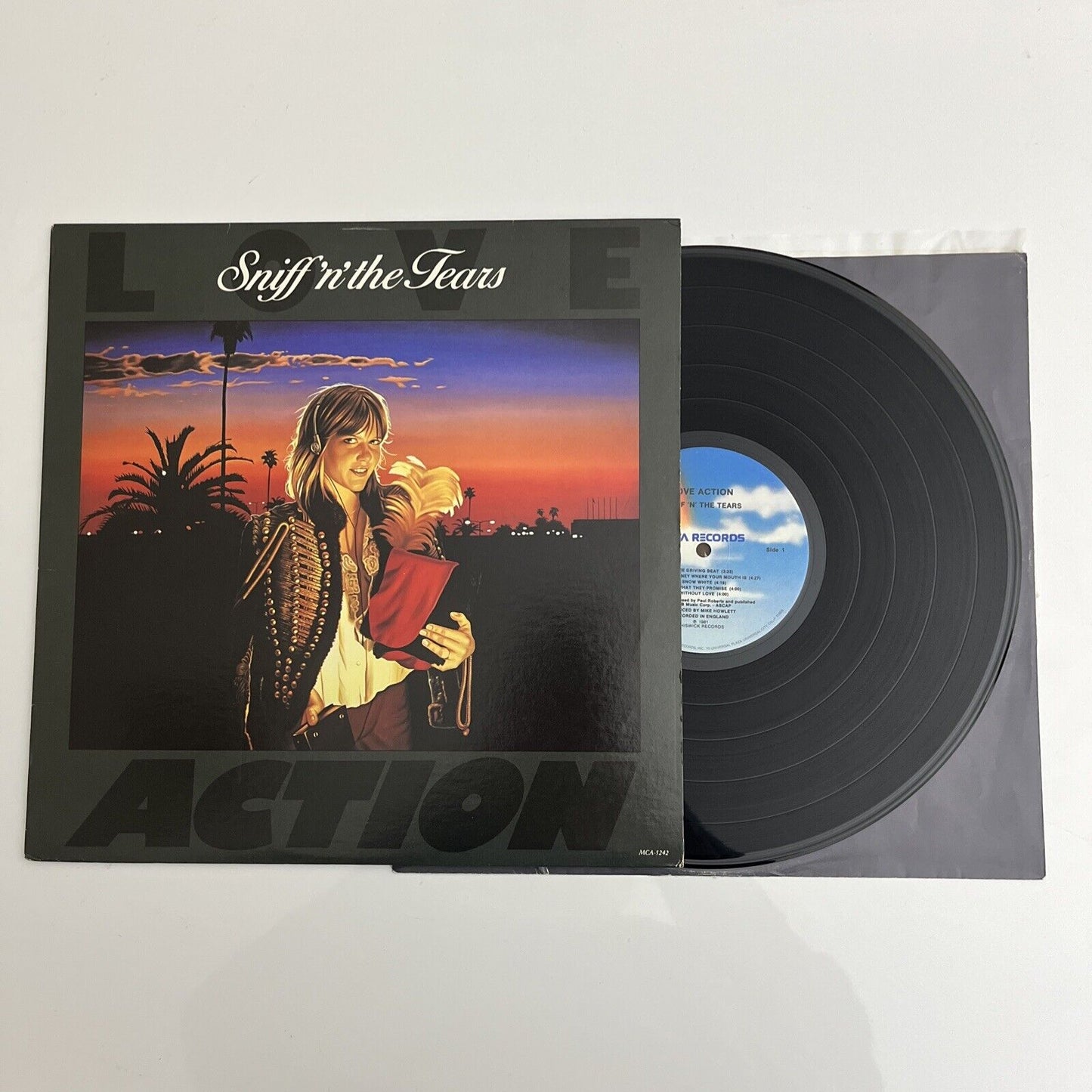 Sniff 'n' The Tears – Love Action LP 1981 Vinyl Record MCA-5242