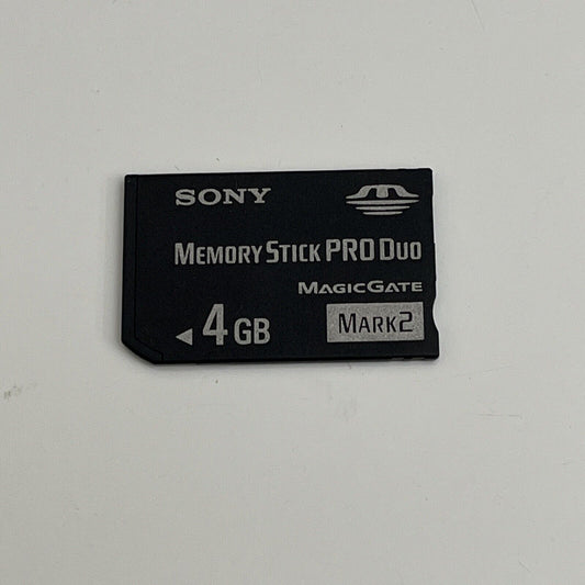 Genuine Sony Memory Stick Pro Duo 4 GB Mark2 for Sony PSP & Camera Made in Japan