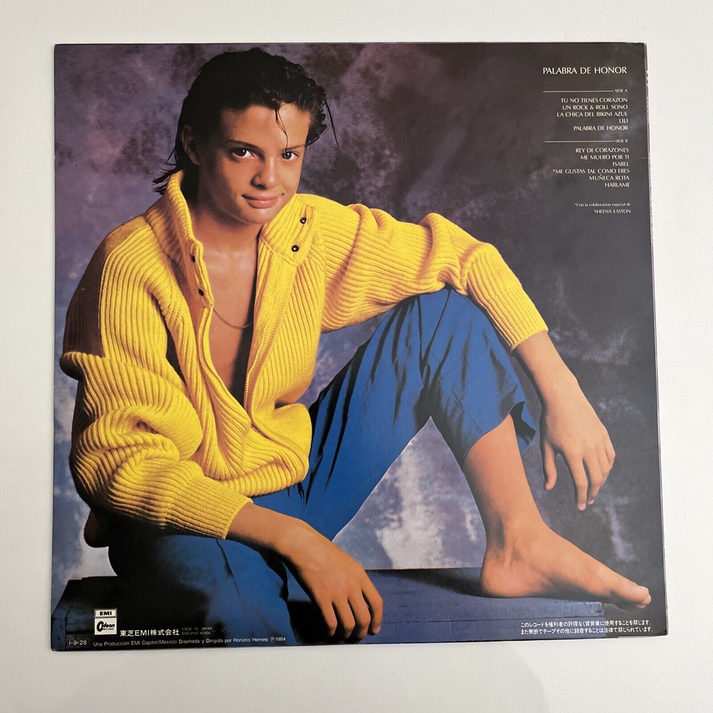 Luis Miguel – Palabra De Honor LP 1984 Vinyl 12" Record EOS-91130