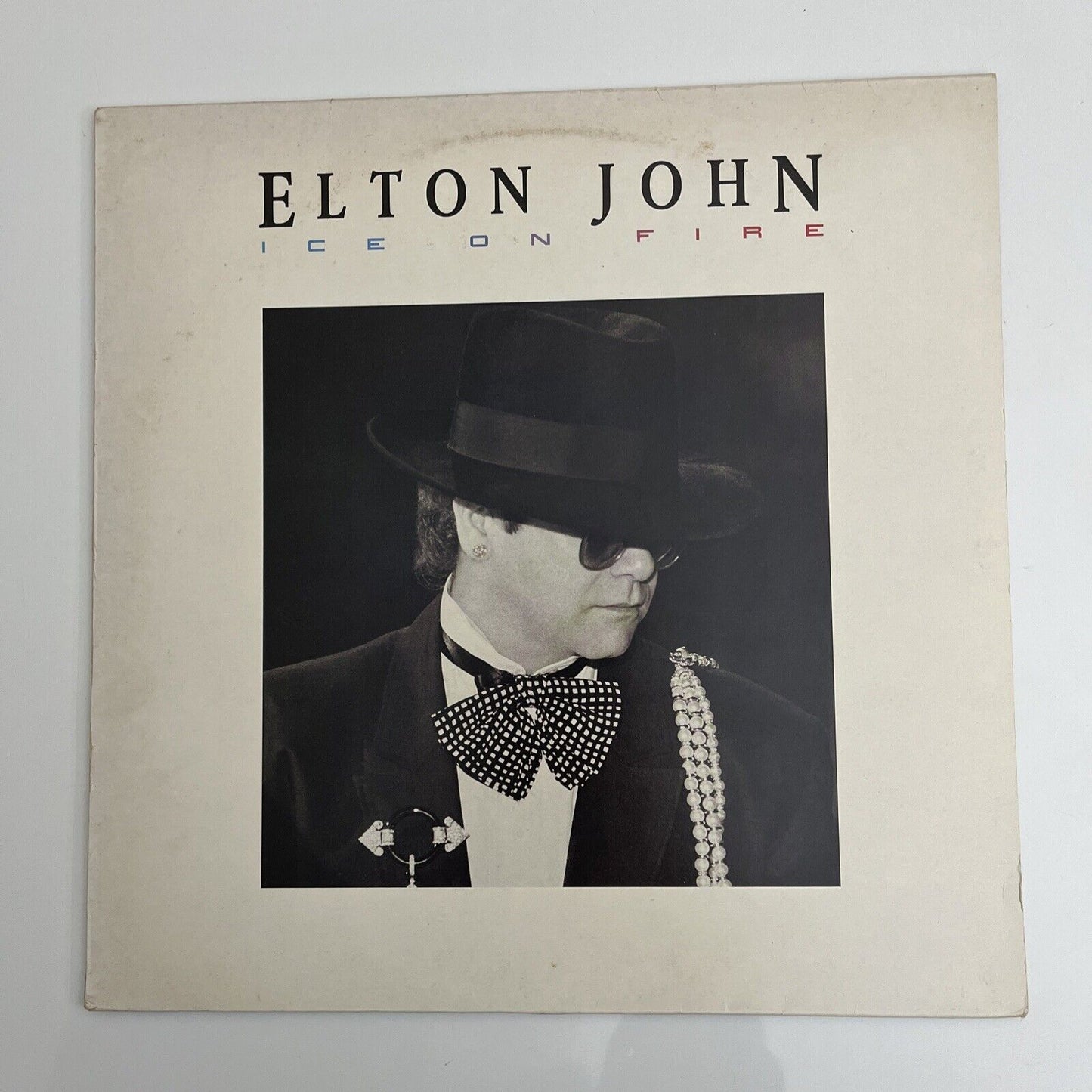 Elton John - Ice On Fire LP 1985 Vinyl Record HISPD 26