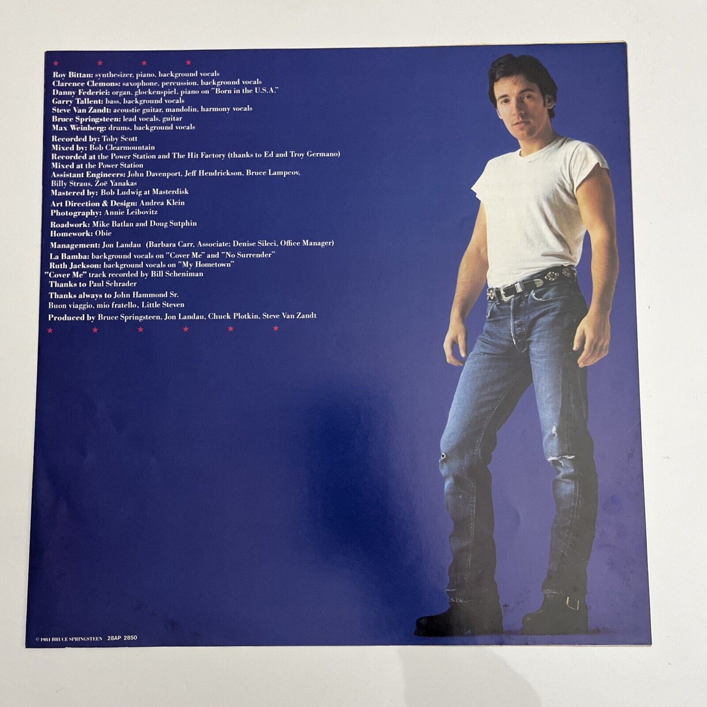 Bruce Springsteen - Born In The USA  LP 1984  Vinyl Record 28AP 2850