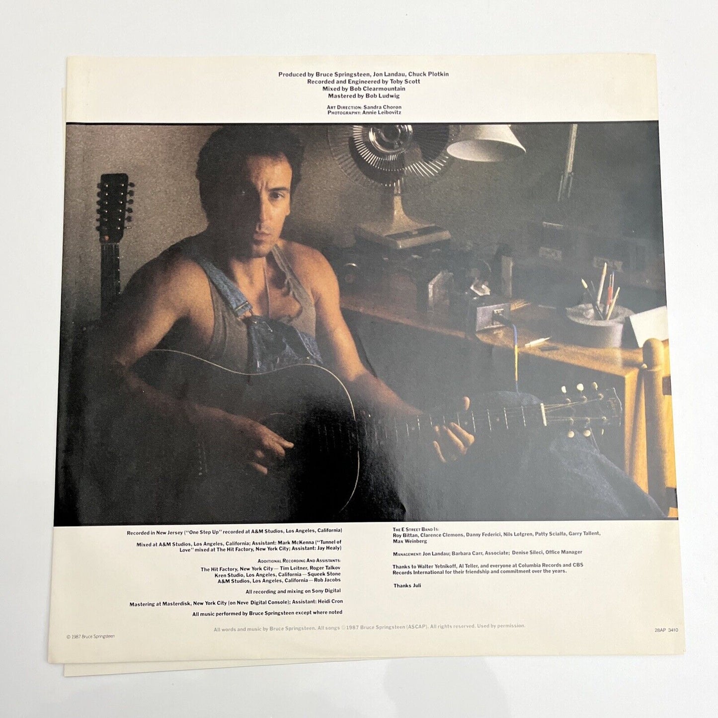 Bruce Springsteen - Tunnel Of Love LP 1987 Vinyl Record 28AP 3410