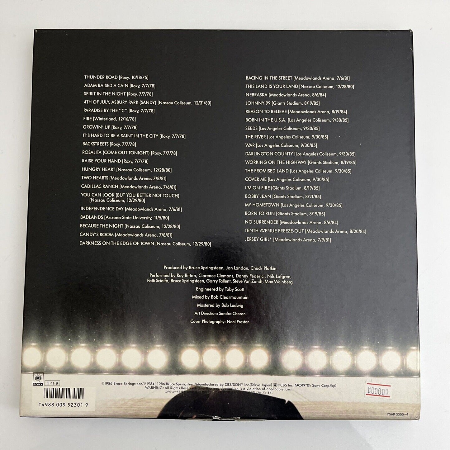 Bruce Springsteen & The E Street Band Live 1975-85 5xLP Box Set + Booklet