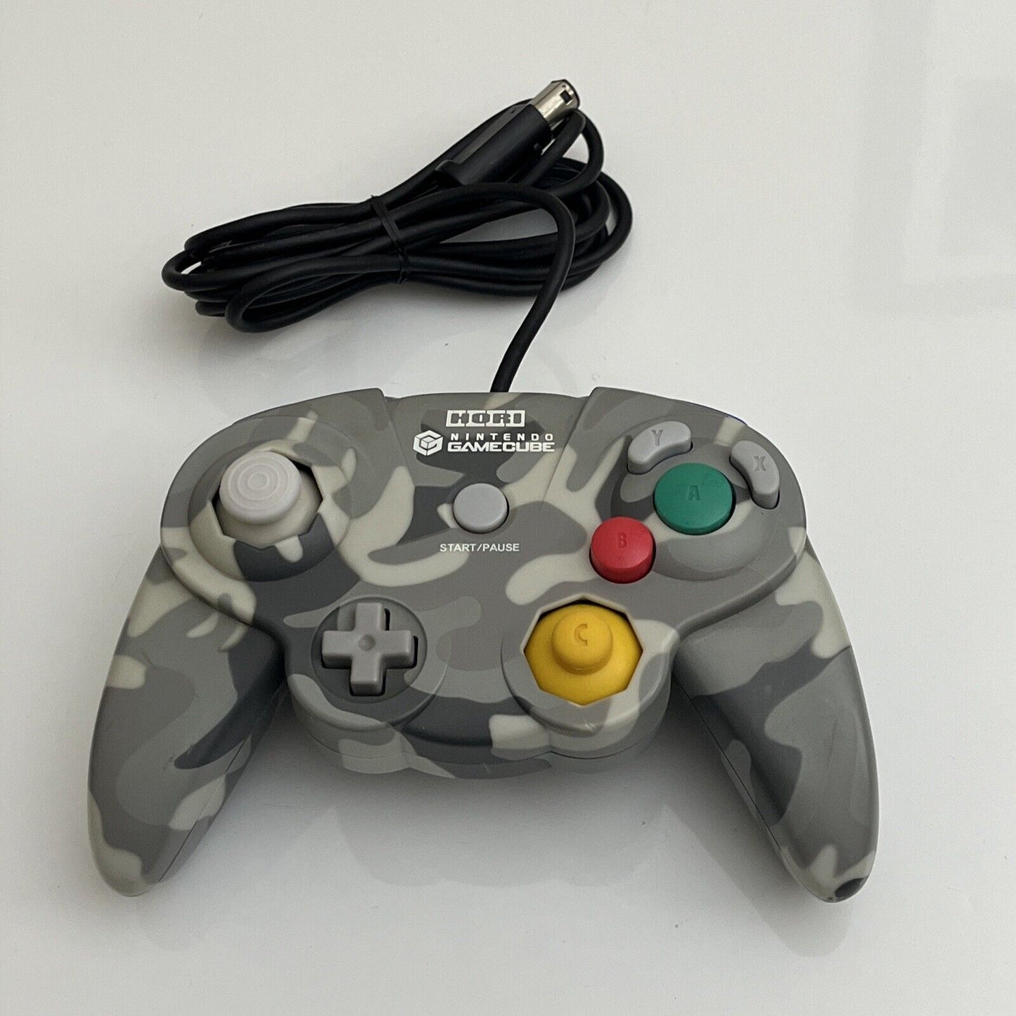 Nintendo GameCube Hori Pad Grey Camoflauge Controller