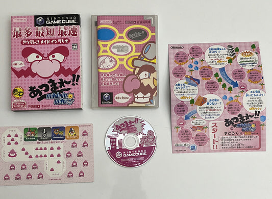 Made In Wario - Nintendo GameCube NTSC-J JAPAN GC Game with Stickers