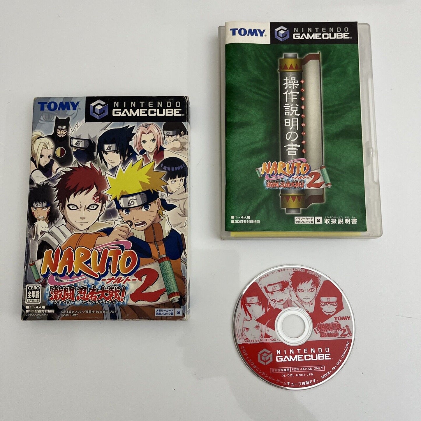 Naruto Clash of the Ninja 2 - Nintendo GameCube NTSC-J JAPAN GC Game Complete