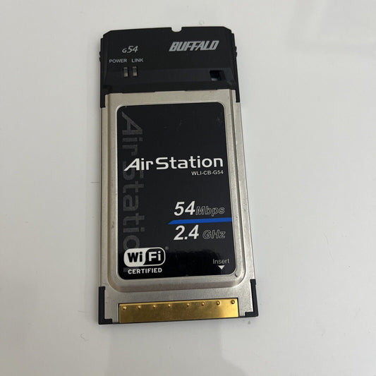 Buffalo Air Station WiFi Wireless PCMCIA Card WLI-CB-G54 54Mbps Cardbus