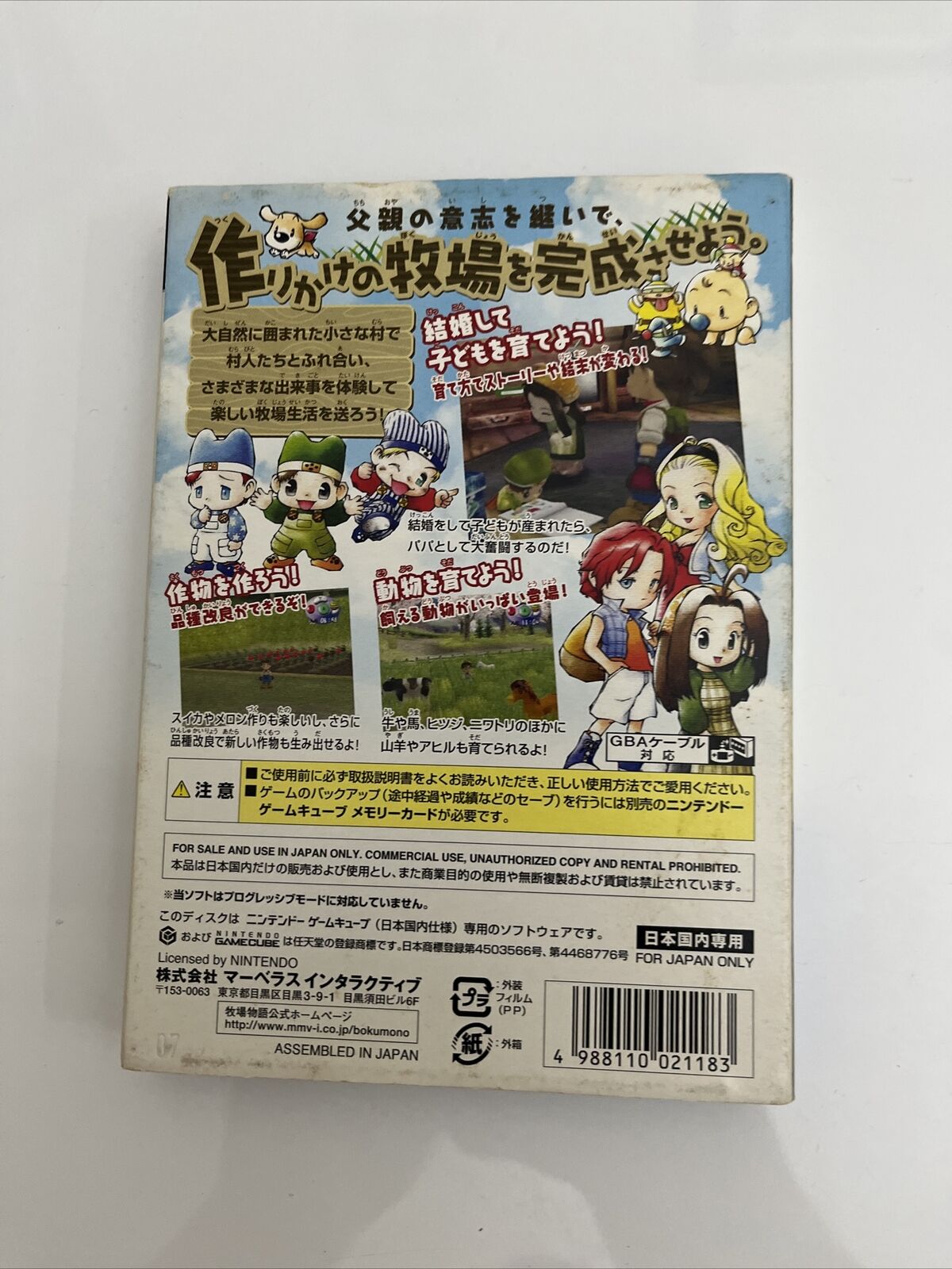 Harvest Moon A Wonderful Life - Nintendo GameCube NTSC-J JAPAN GC Game