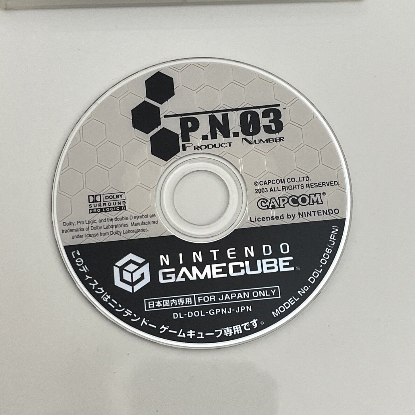 Product Number 3 P.N.03 - Nintendo GameCube NTSC-J JAPAN GC Game Complete