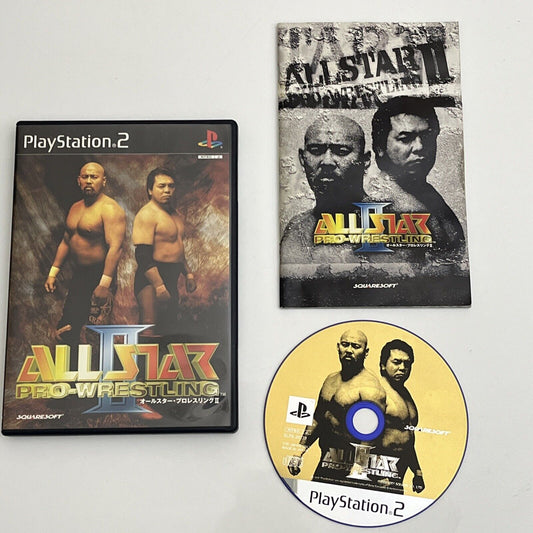 All Star Pro Wrestling II - PlayStation PS2 NTSC-J JAPAN Squaresoft Complete