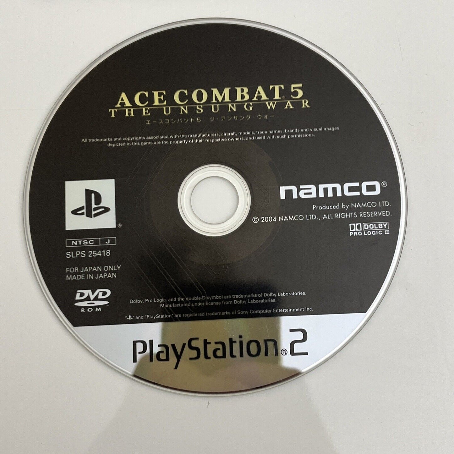 Ace Combat 5: The Unsung War - Sony PlayStation PS2 NTSC-J JAPAN Game Complete