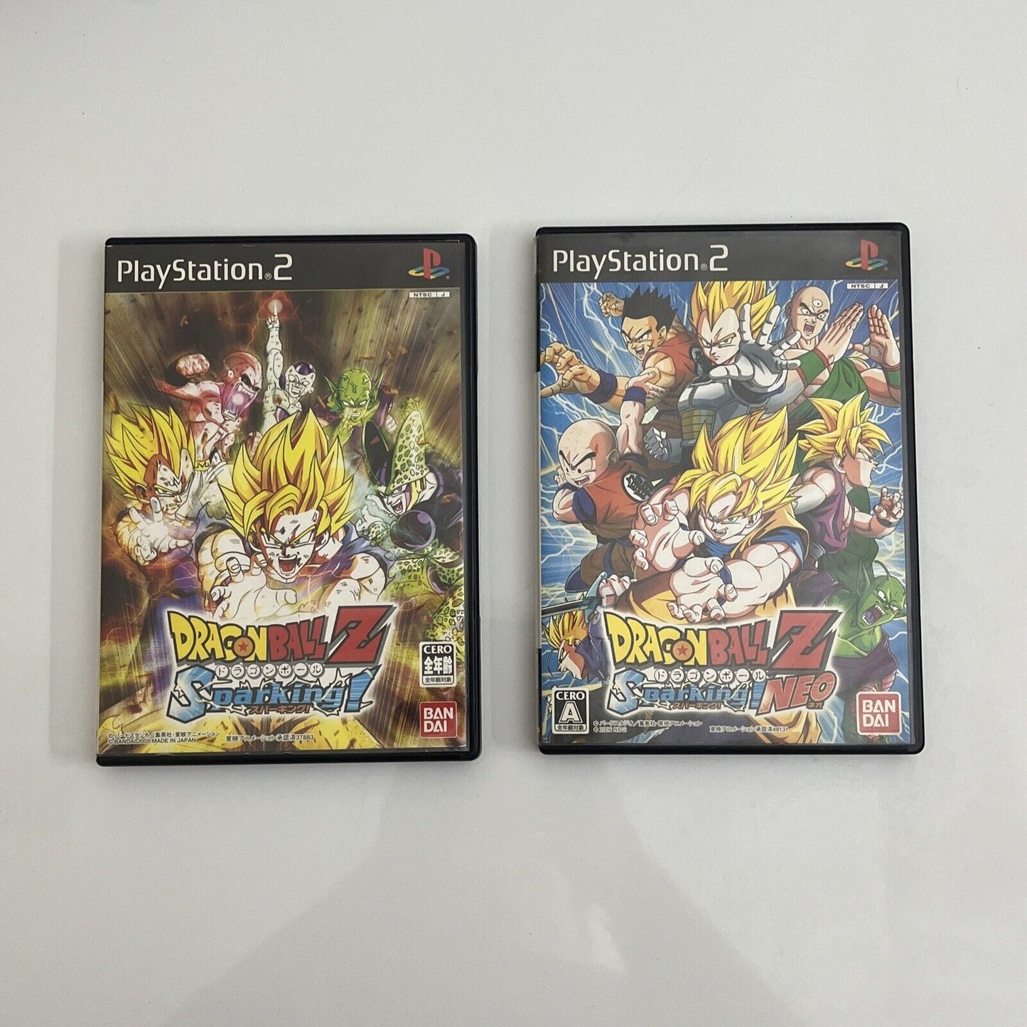 Dragon Ball Z Sparking! + NEO - PlayStation PS2 NTSC-J Japan 2x Games