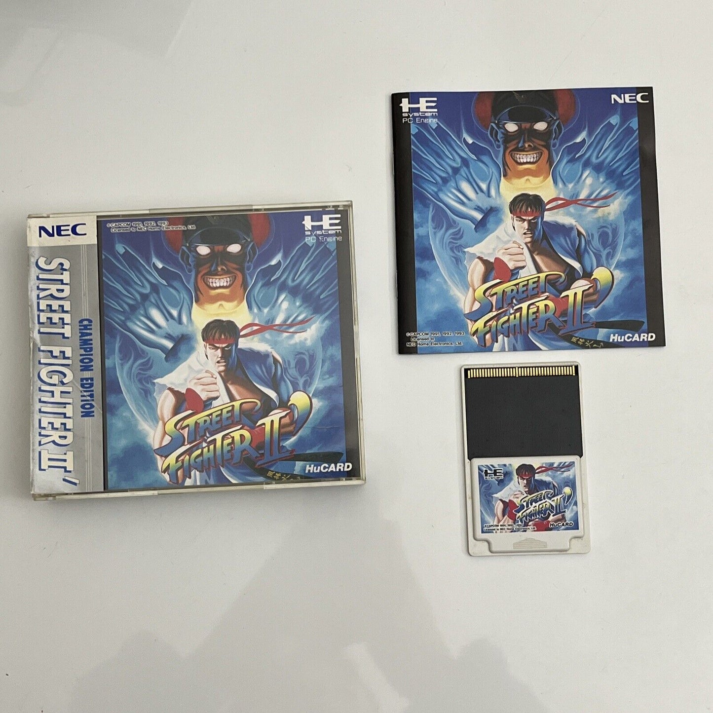 Street Fighter II Champion Edition - PC Engine NTSC-J JAPAN HuCard Game Complete