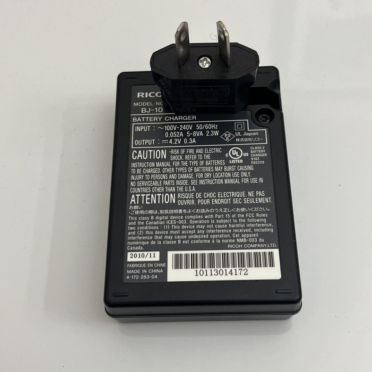 Genuine Ricoh BJ-10 Battery Charger for DB-100 Battery