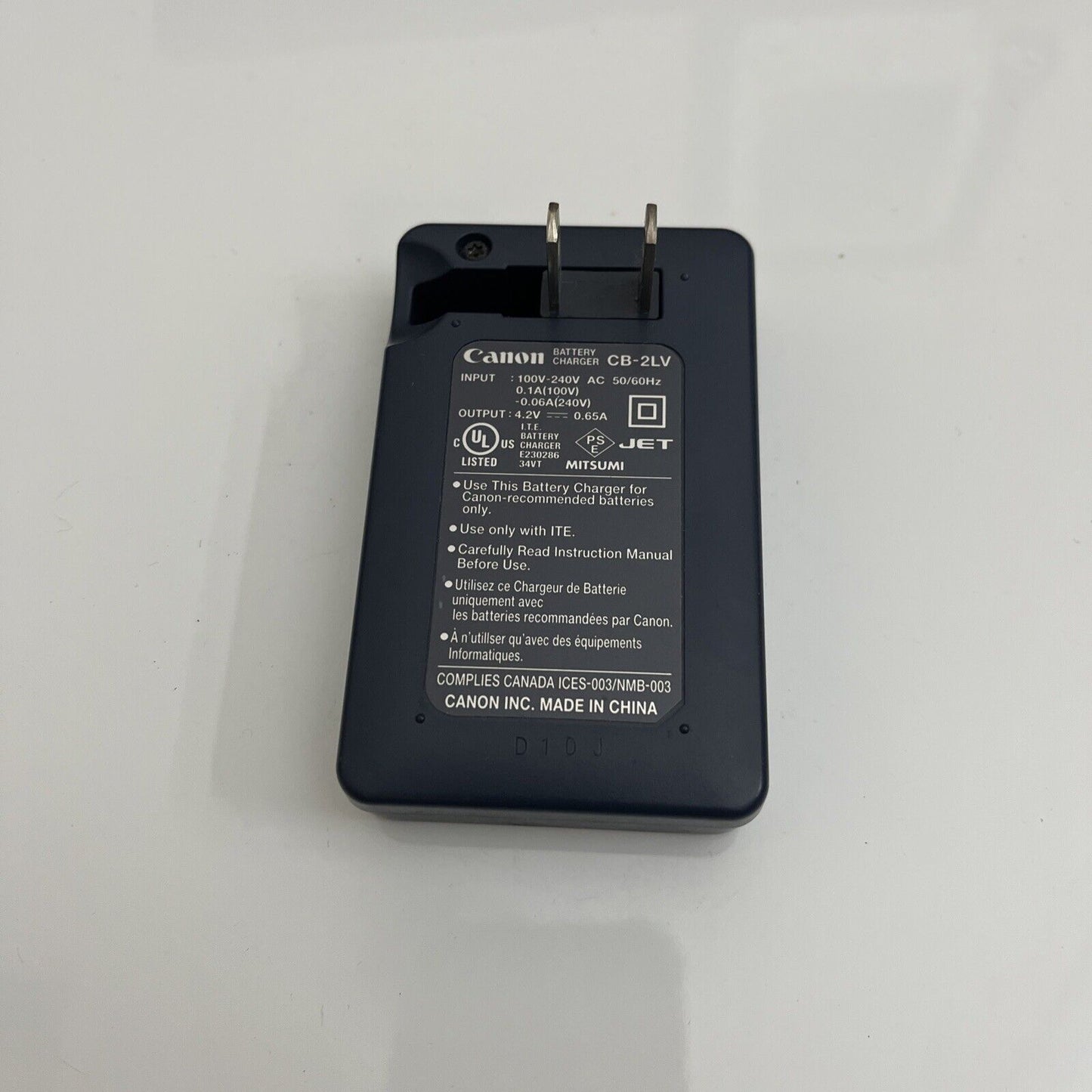 Genuine Canon Battery Charger CB-2LV for NB-4L Battery