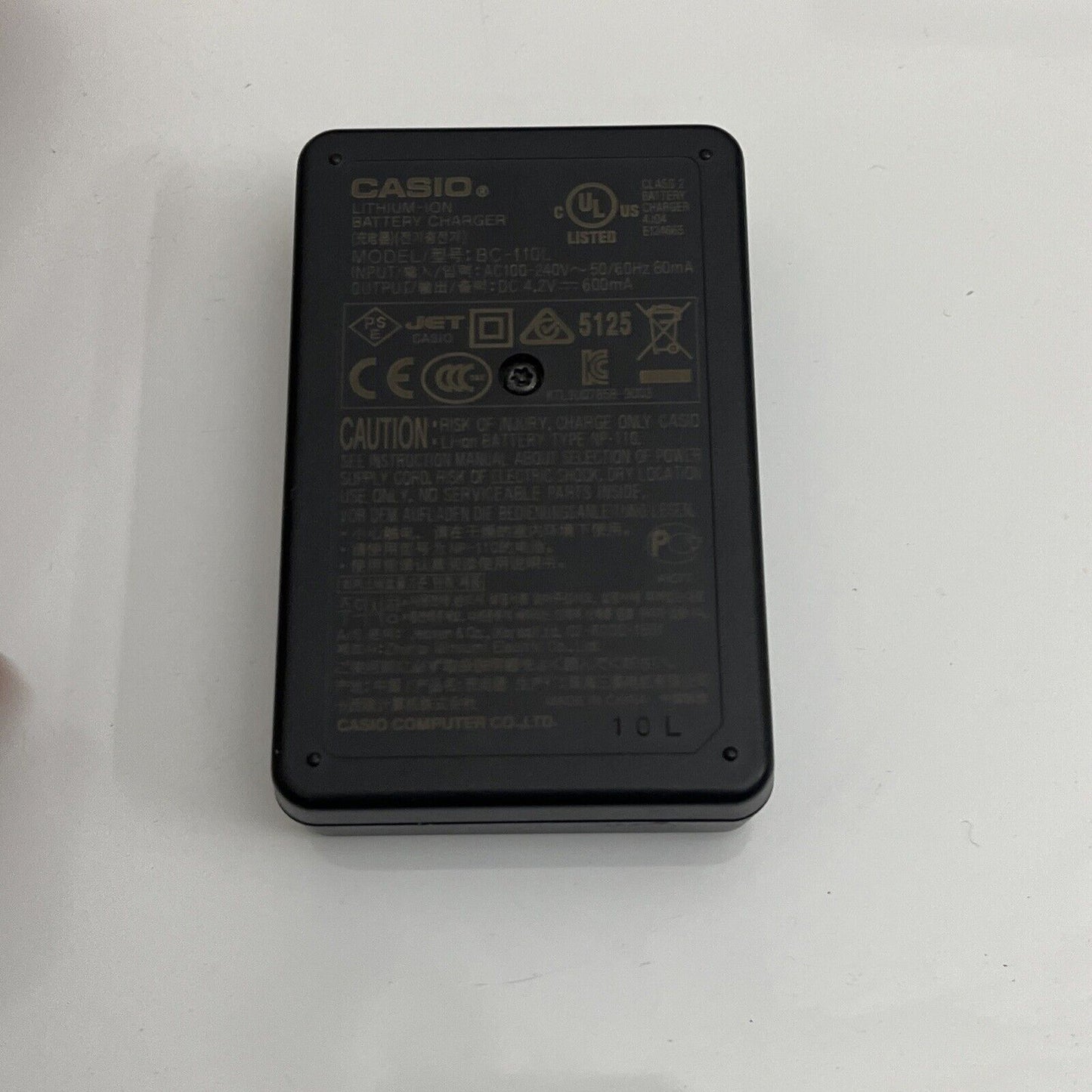 Genuine Casio BC-110L Battery Charger for Casio NP-110 Battery