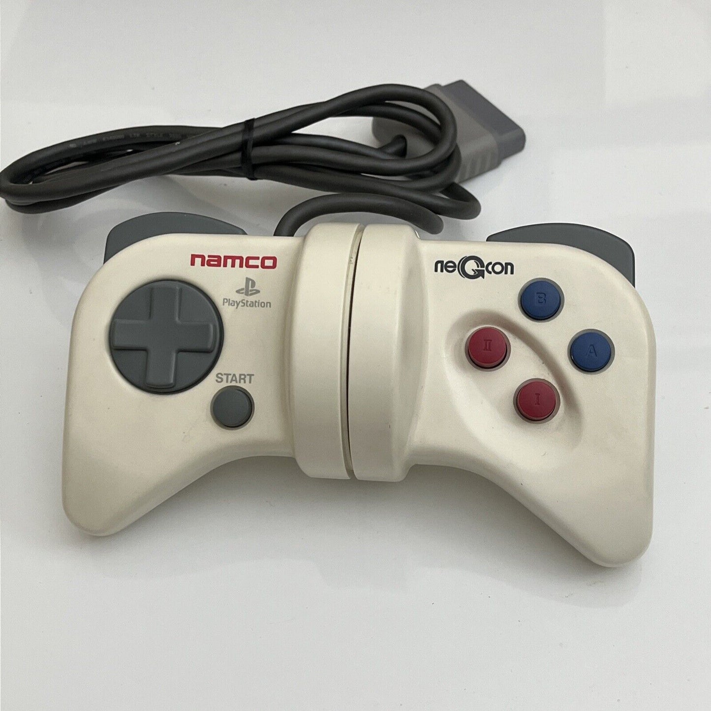 Genuine NAMCO Sony PlayStation 1 PS1 Negcon Controller White