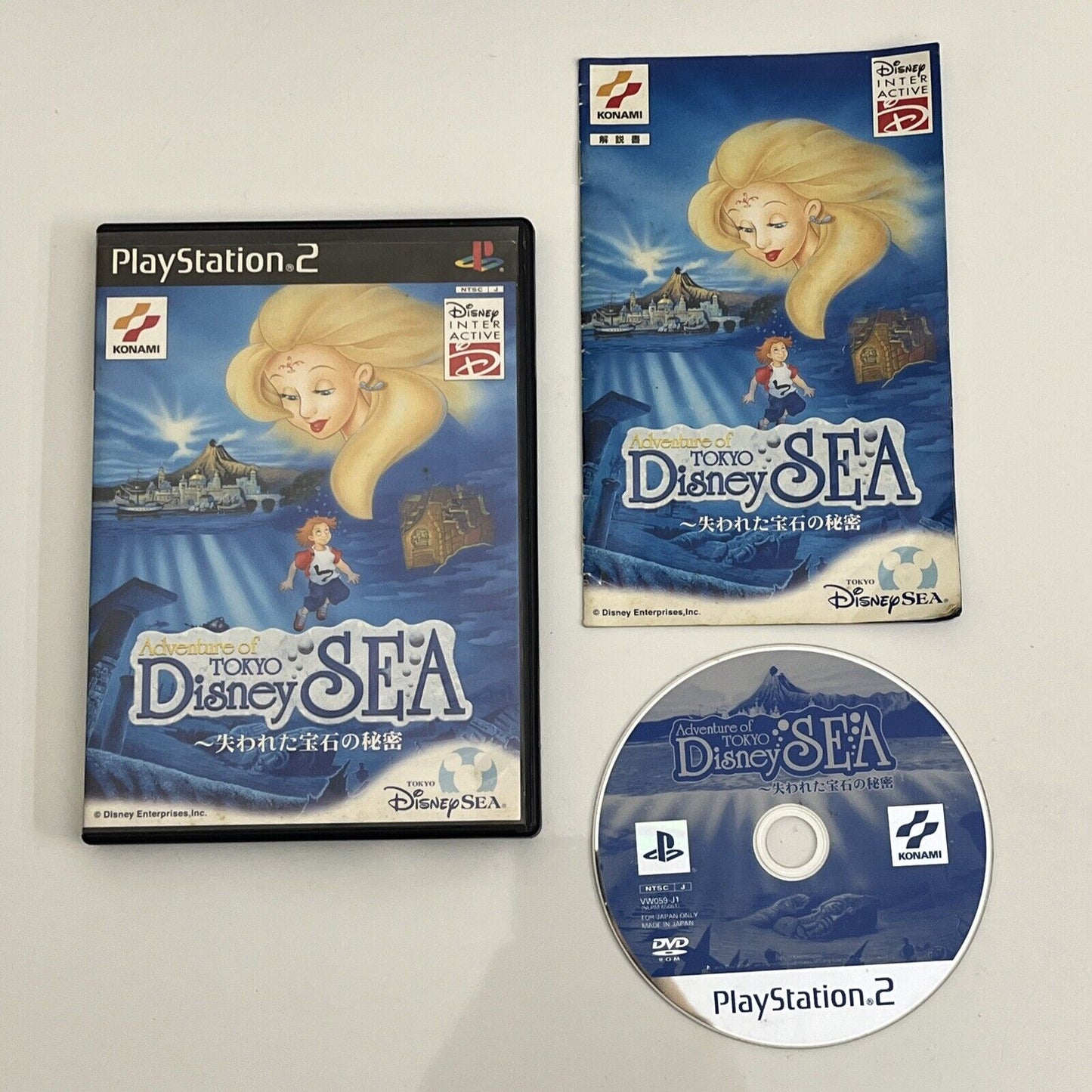 Adventure Of Tokyo Disney Sea - Sony PlayStation PS2 NTSC-J JAPAN Game Complete