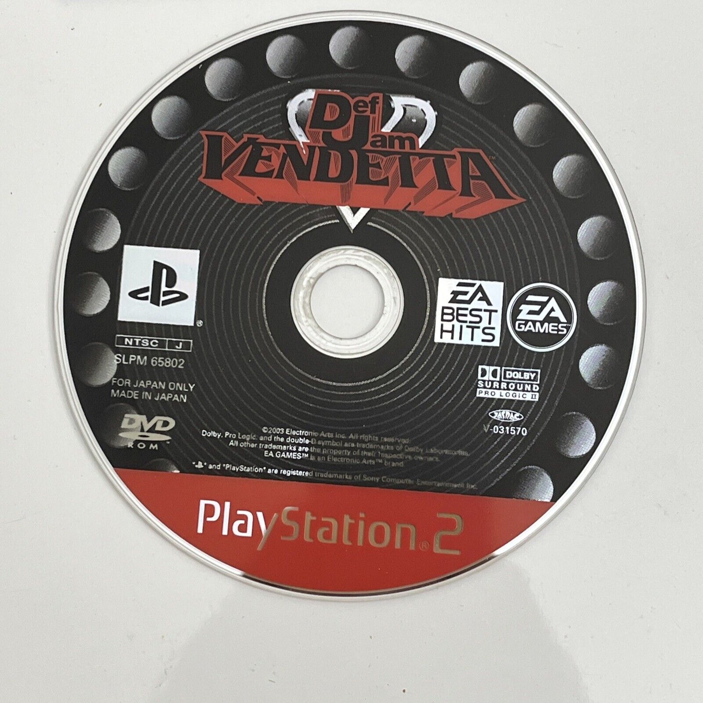 Def Jam Vendetta - Sony PlayStation PS2 NTSC-J JAPAN Game Complete