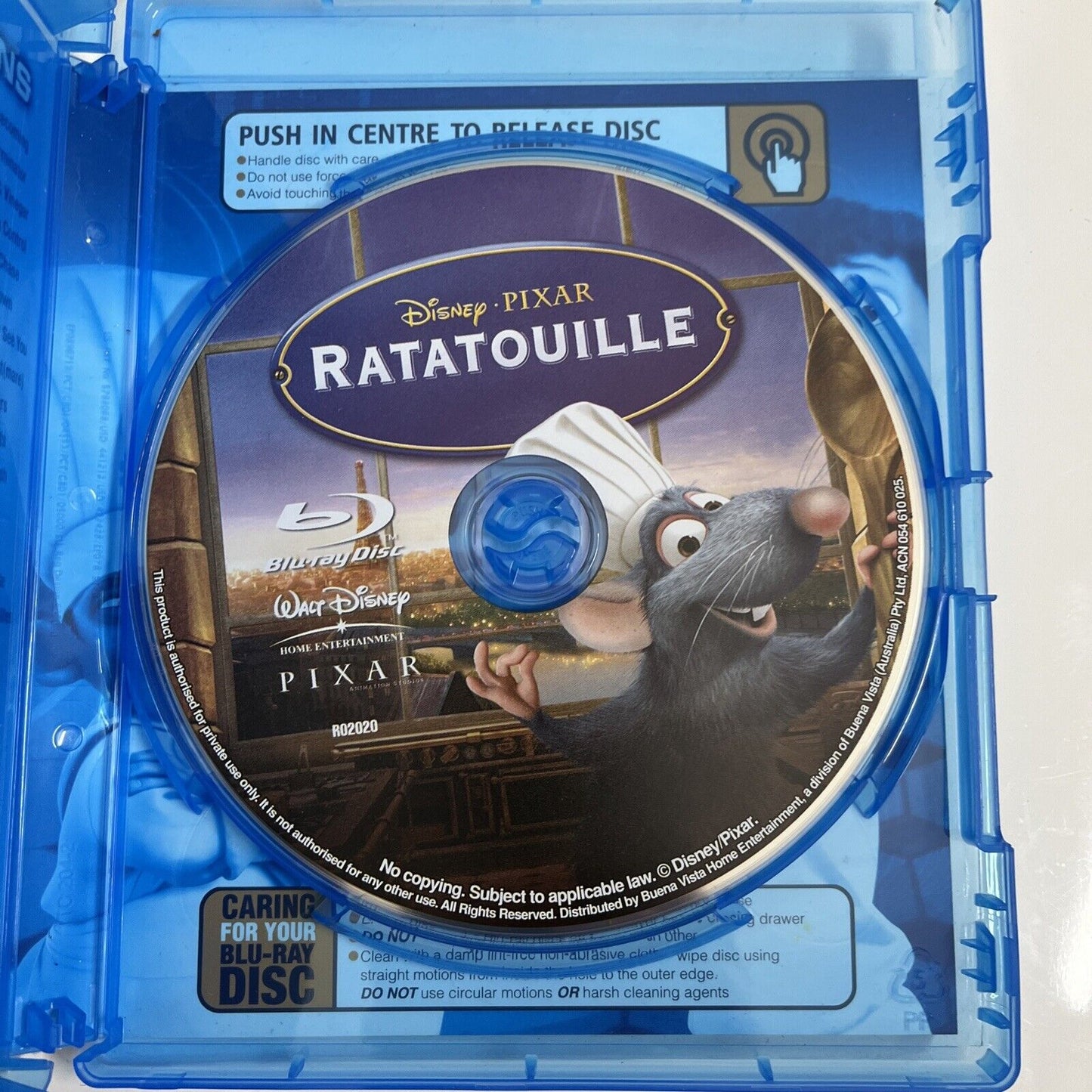 Ratatouille (Blu-ray, 2007) Disney Animation Region B