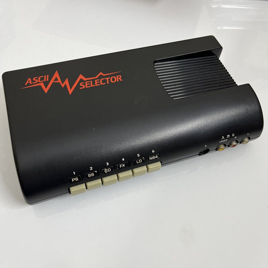 ASCII AV Selector 6:1 RCA S-Video Composite  Made In Japan ASC-1101S