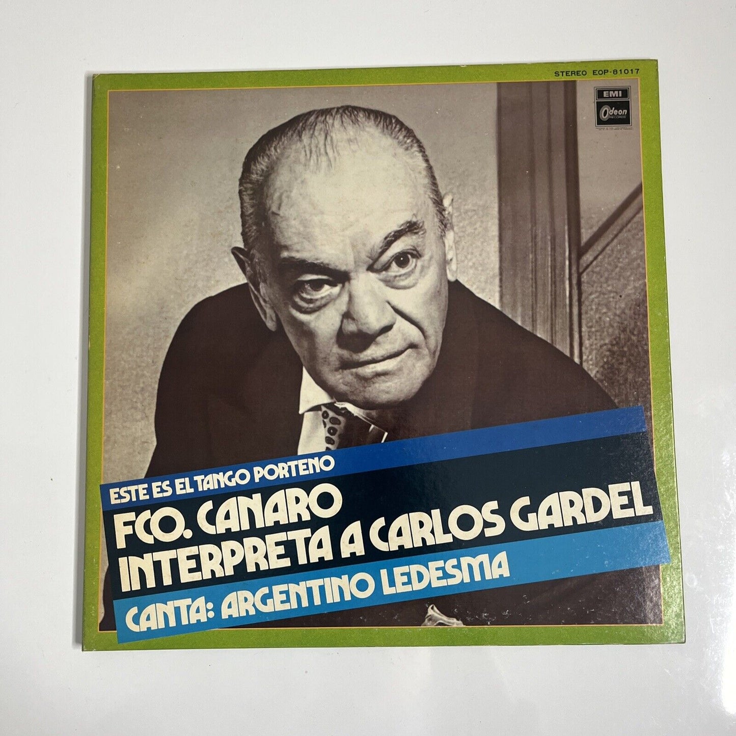 Francisco Canaro Interpreta A Carlos Gardel LP Vinyl Record EOP-81017 Gatefold