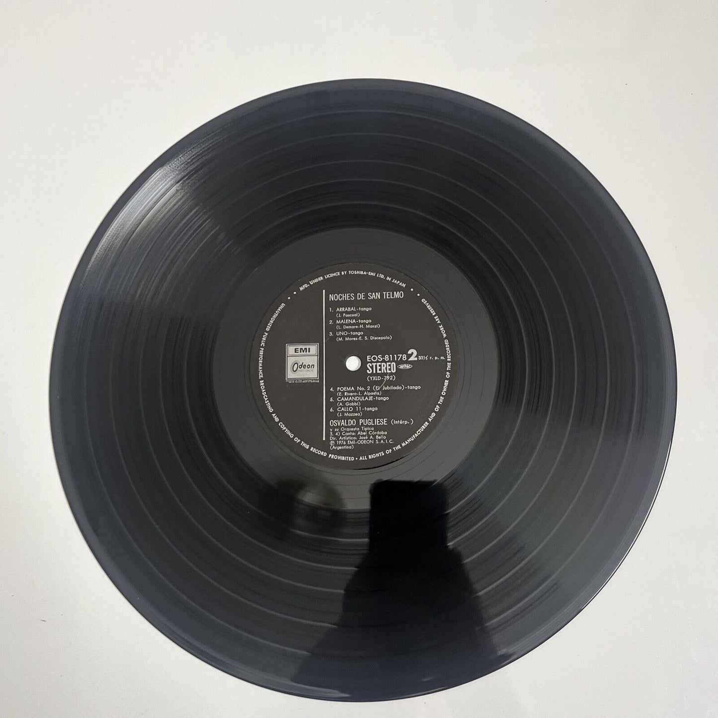 Osvaldo Pugliese y su Orquesta Topical 1976 LP Vinyl Record EOS-81178
