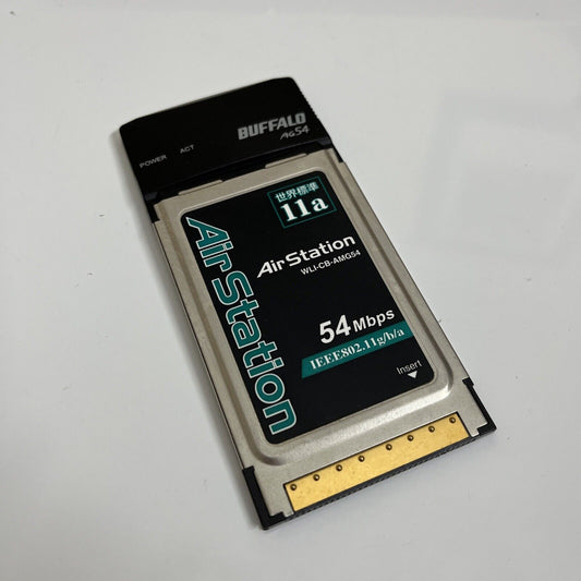 Buffalo Air Station 54 Mbps Wireless Wi-Fi Card WLI-CB-AMG54 PCMCIA
