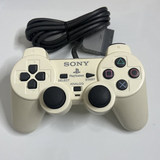 Official Sony Playstation 2 Controller PS1 PS2 White SCPH-1200 Genuine