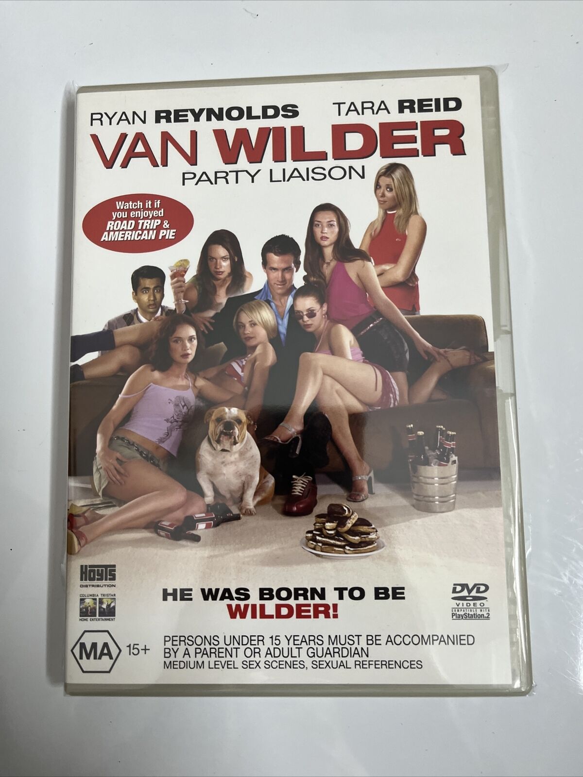 Van Wilder - Party Liason  (DVD, 2001) Ryan Reynolds, Tara Reid Region 4 NEW