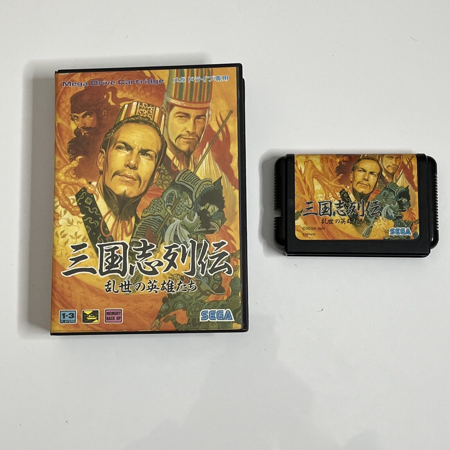 Sangokushi Retsuden (Romance of 3 Kingdoms) - Sega Mega Drive NTSC-J JAPAN Game
