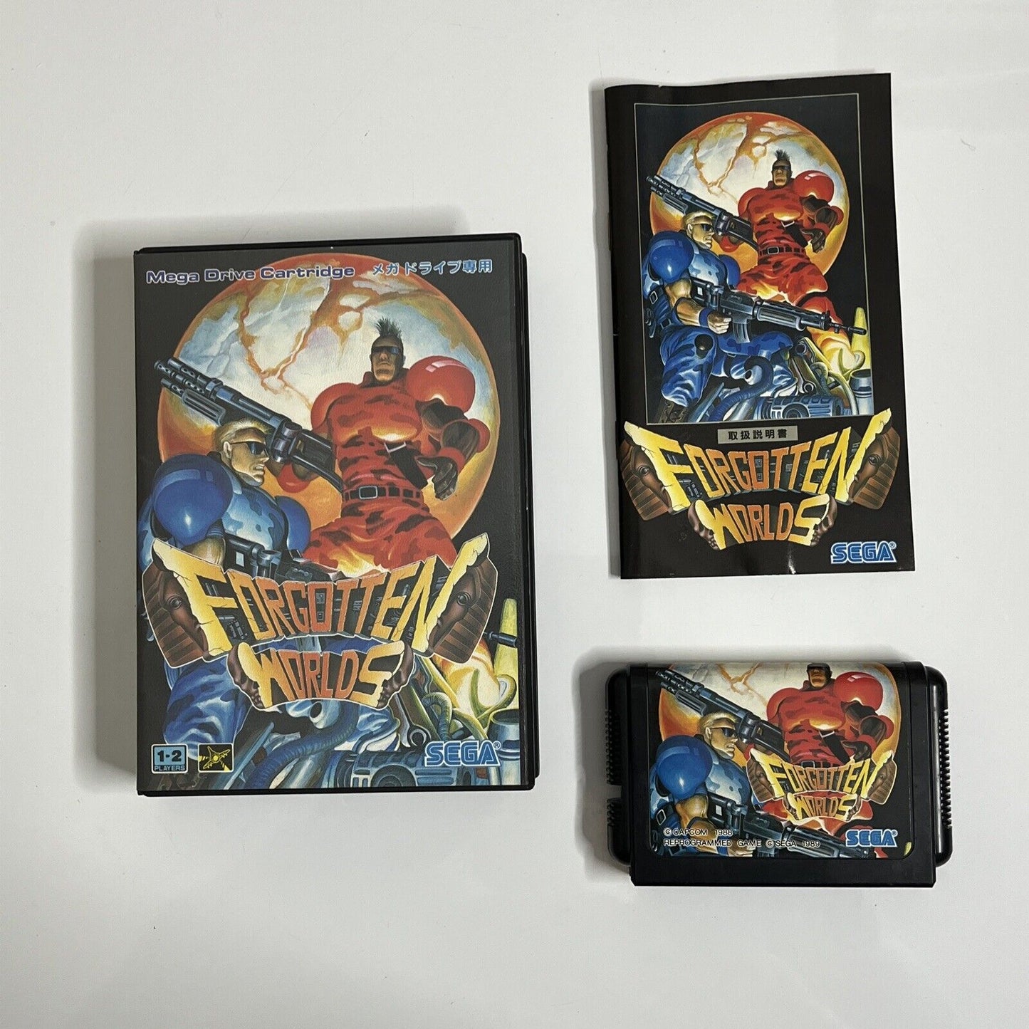 Forgotten Worlds - Sega Mega Drive MD NTSC-J JAPAN Game Complete