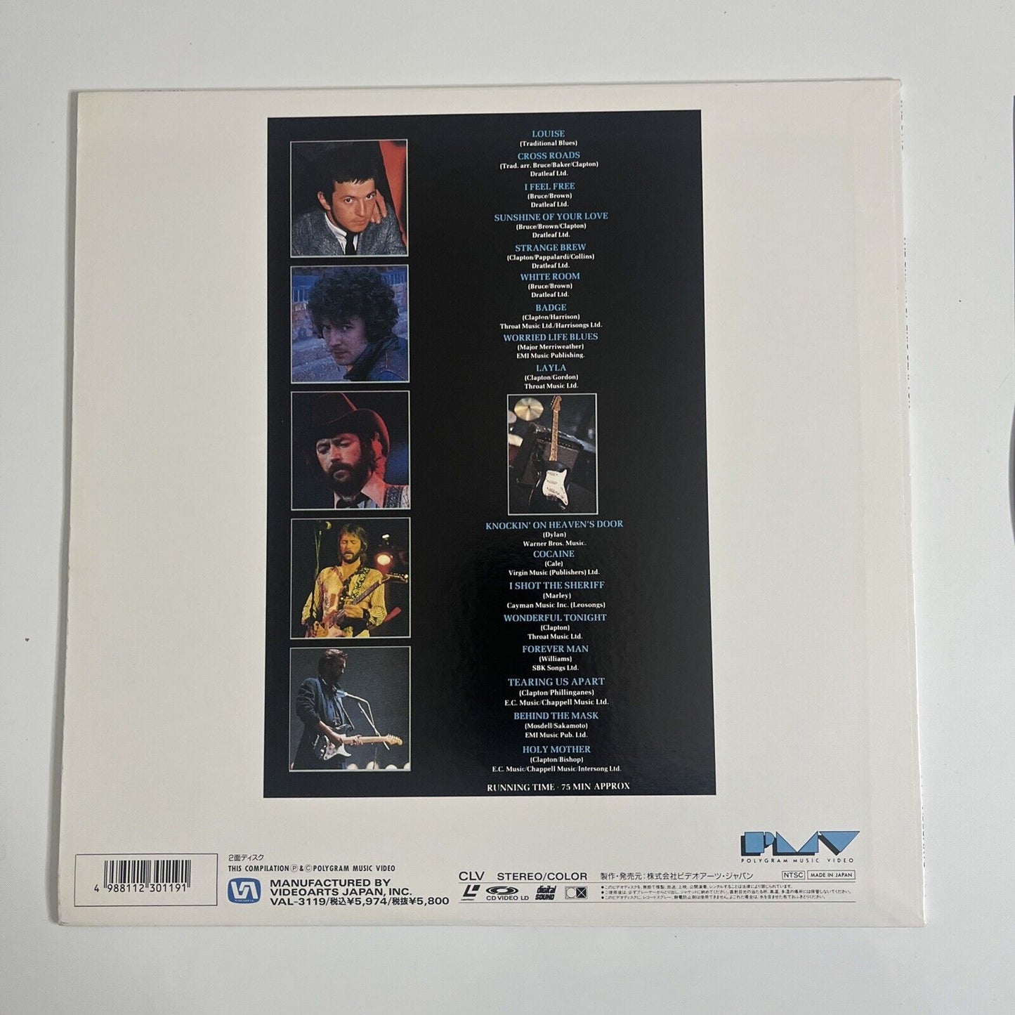 Eric Clapton – The Cream Of Eric Clapton (Laserdisc LD, 1989) NTSC
