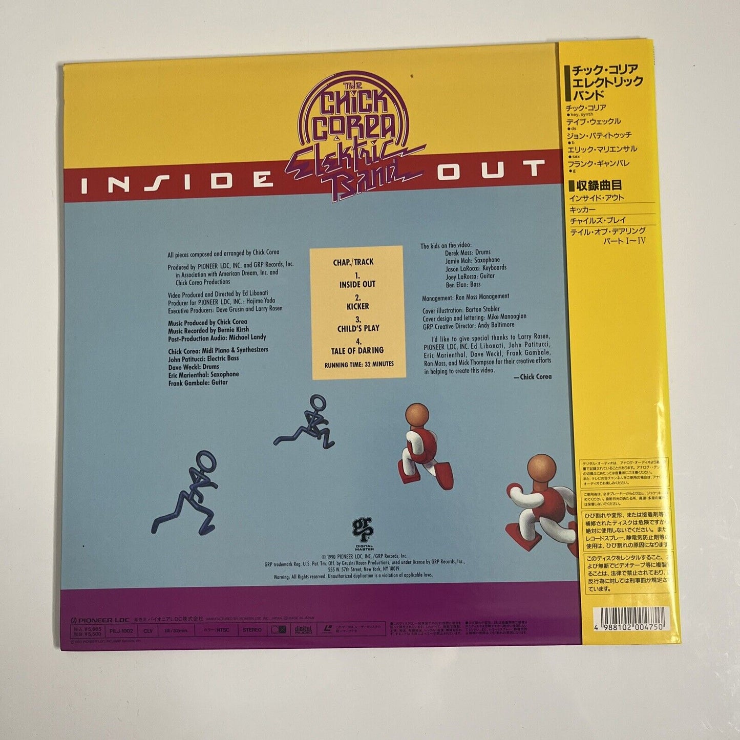 The Chick Corea Elektric Band – Inside Out (Laserdisc LD, 1990) NTSC PILJ-1002