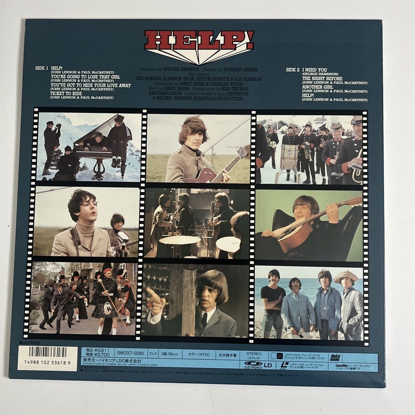 Help! The Beatles (Laserdisc LD, 1965) NTSC SM037-3361