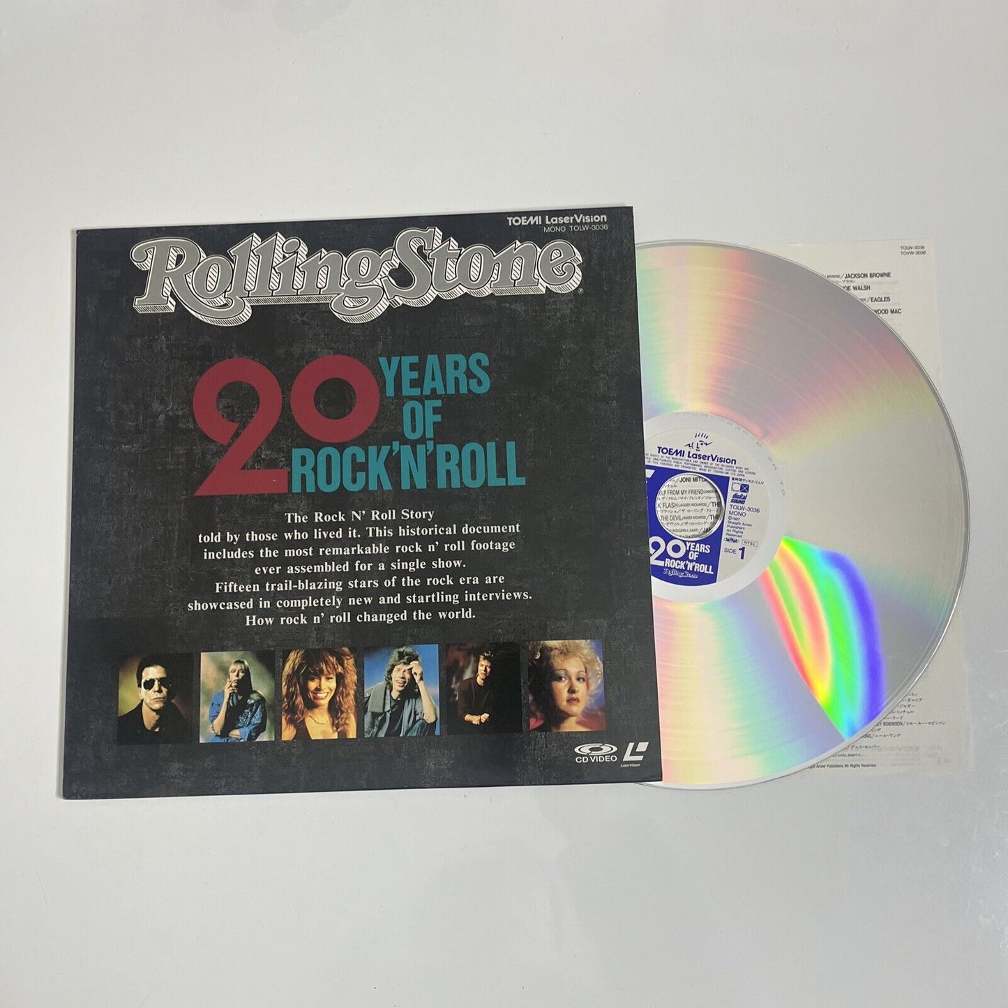 Rolling Stone 20 Years Of Rock 'n' Roll (Laserdisc LD, 1989) NTSC TOLW-3036