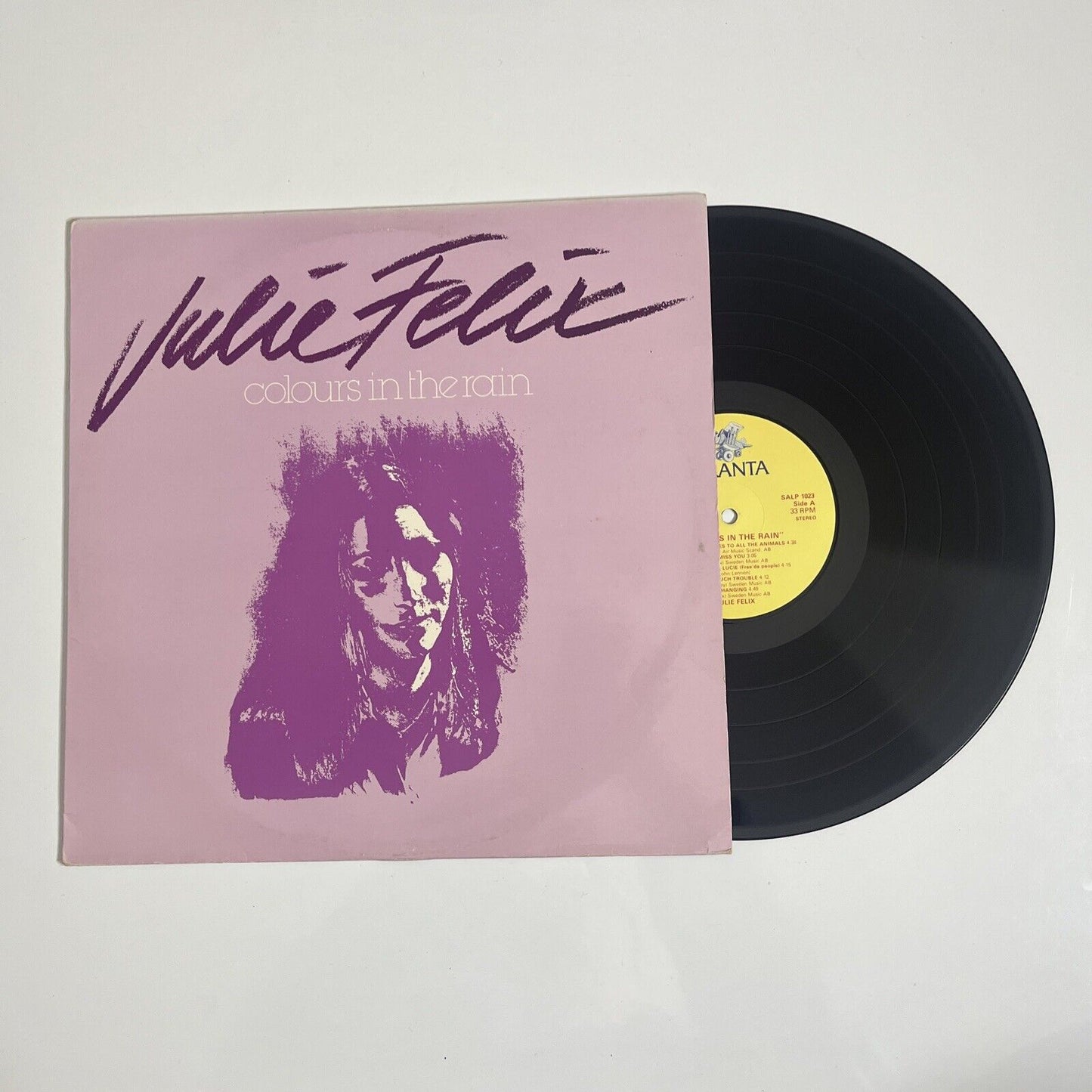 Julie Felix - Colours In The Rain LP 1980 Vinyl Record SALP 1023