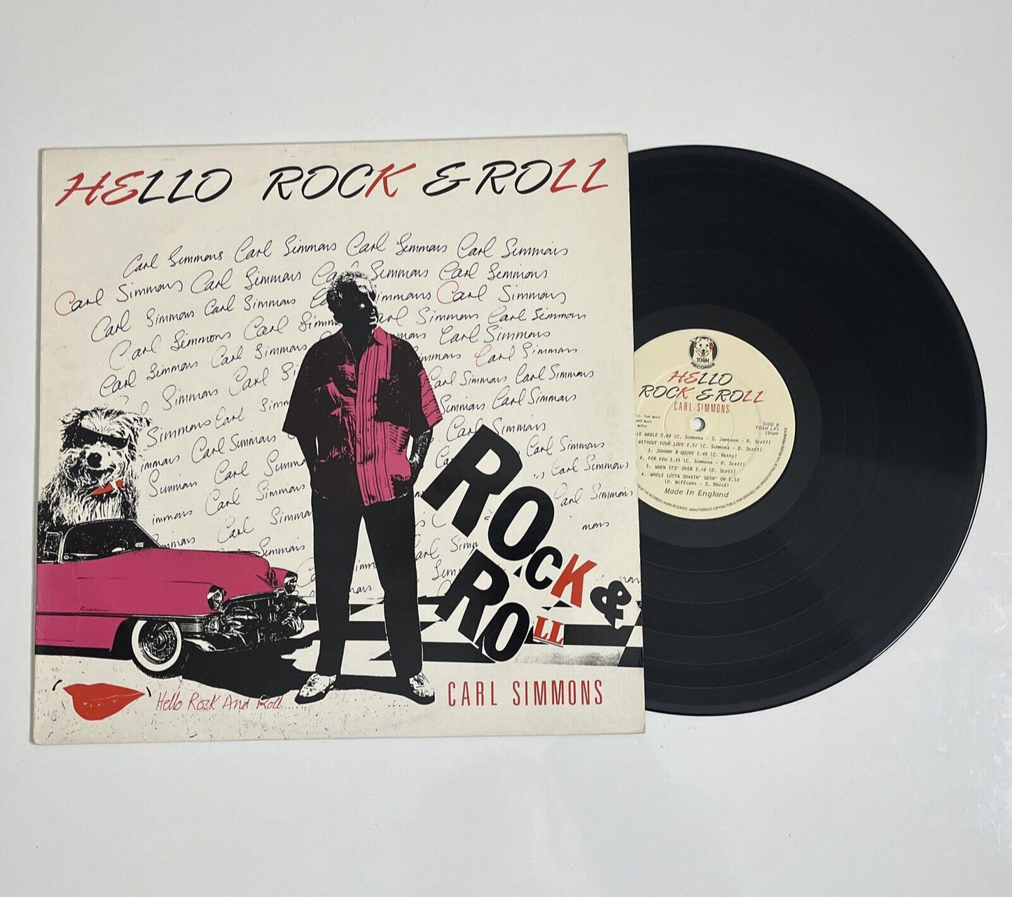 Carl Simmons - Hello Rock & Roll LP Vinyl Record TOSH LP1