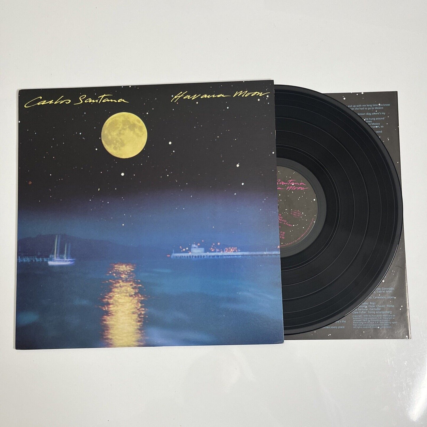 Carlos Santana – Havana Moon LP 1983 Vinyl Record 25AP 2600