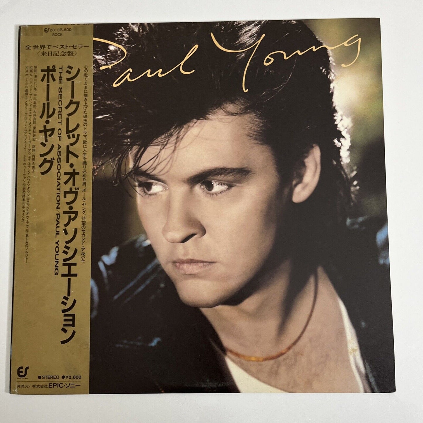Paul Young – The Secret Of Association LP 1985 Vinyl Record with Obi 28-3P-600