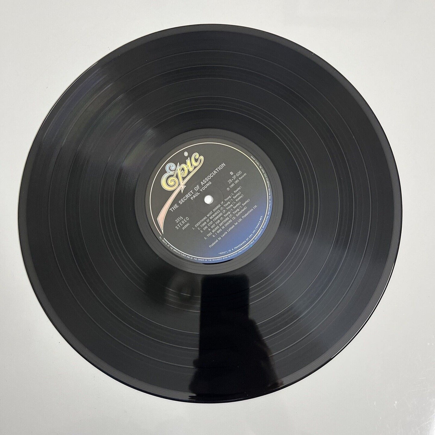 Paul Young – The Secret Of Association LP 1985 Vinyl Record with Obi 28-3P-600