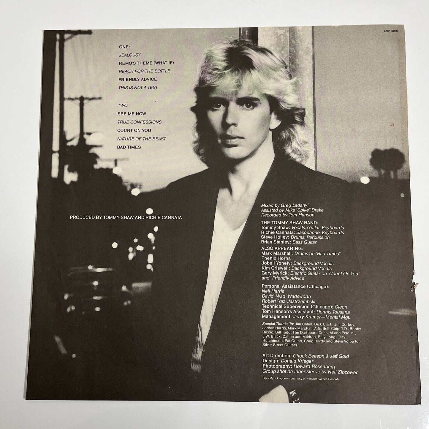 Tommy Shaw - What If LP 1985 Vinyl Record AMP-28134